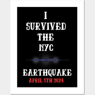 i survived the nyc earthquake Posters and Art